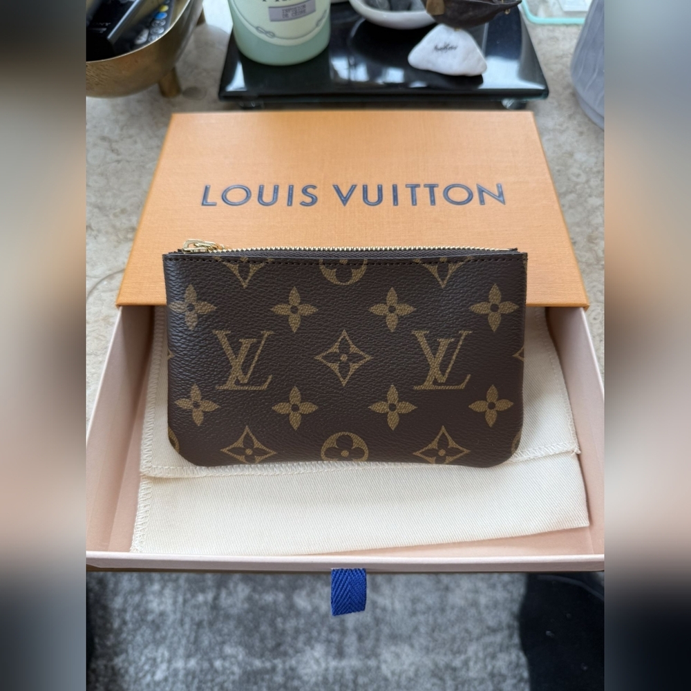 Louis Vuitton Brown Monogram Key Pouch